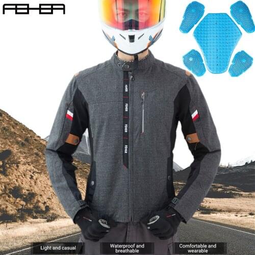 Mens Motorcycle Jacket Waterproof Oxford Cloth Motorcycle Casual Suits Breathable CE Certified Protective Moto Motocross Jacket