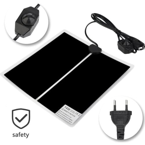 Pet Warm Heater Reptile Pet Heating Pad Pet Reptile Vivarium With Thermostat Controller EU Plug Terrarium Warm Heater