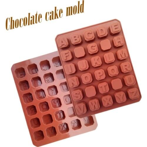 New Arrival Alphabets/Letters Cake Mold Fondant Cake Molds Soap Chocolate Mold For The Kitchen Baking Cake Tools D541