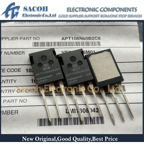 Free Shipping 5Pcs APT106N60B2C6 APT106N60LC6 TO-247MAX/TO-264 106A 600V Super Junction MOSFET