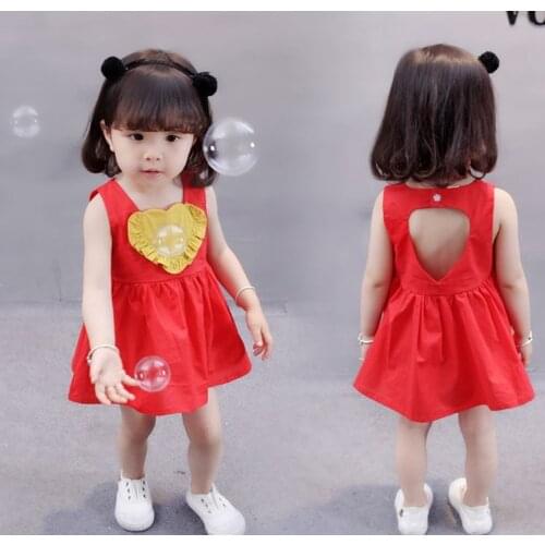 Baby girl Dress 2017 summer girls dresses style infantile Dress hot sale baby girl clothes Summer flower style dress 0-3 year