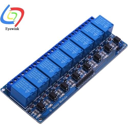 5V / 12V / 24V Low-Level Trigger Isolation And Protection 8-Channel With Optocoupler Relay Module For Arduino AVR PIC DSP ARM