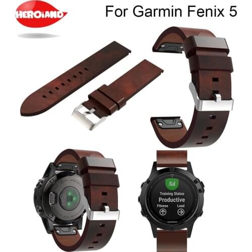 New sport watch bracelet watchbands genuine leather strap watch band watch accessories wristband For Garmin Fenix 5 watchband