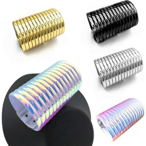 Most Popular 2021 New Trend Jewelry Accessories Hyperbole Punk Gothic Resin Gold&Silver Color Adjustable Bracelet for Women