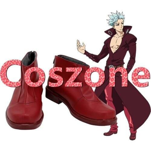 The Seven Deadly Sins Ban Foxs Sin of Greed Cosplay Shoes Boots Halloween Carnival Cosplay Costume Accessories