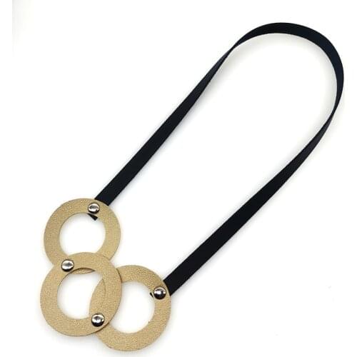 TOTABC Punk Style Necklace Rock Gothic Collar Ladies Short Leather Collar Personality Collocation