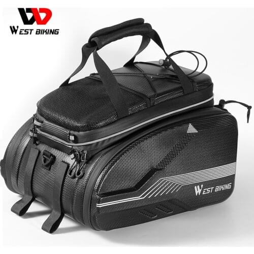 WEST BIKING Bike Bicycle Bag MTB Bike Rack Bags Trunk Pannier Waterproof Large Capacity Cycling Travel Bag Bicycle Accessories
