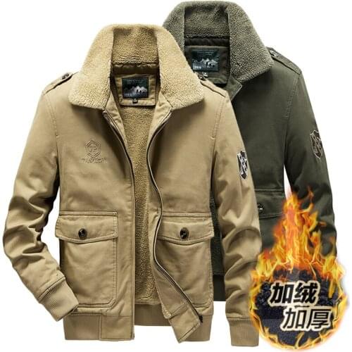Winter Outdoor Hiking Jacket Men 2020 New Fleece Bomber Jacket Military Pilot Coat Warm Flight Jacket Male Army Tactics Coats
