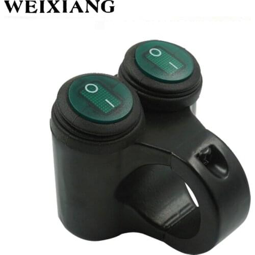 22mm 7/8" Motorcycle ATV Handlebar Double Control Switch Button Motorbike Headlight Hazard Brake Fog Light ON OFF Switches
