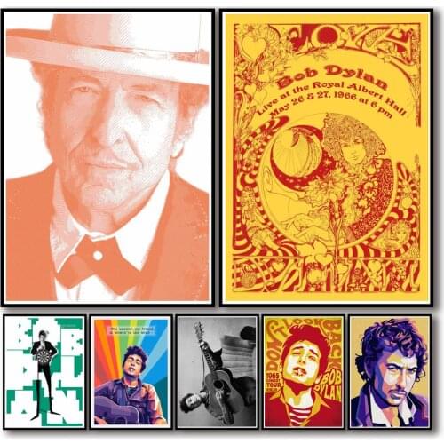 29 Designs Bob Dylan Whitepaper Poster Alternative Abstract Art Painting Funny Wall Sticker for Coffee House Bar