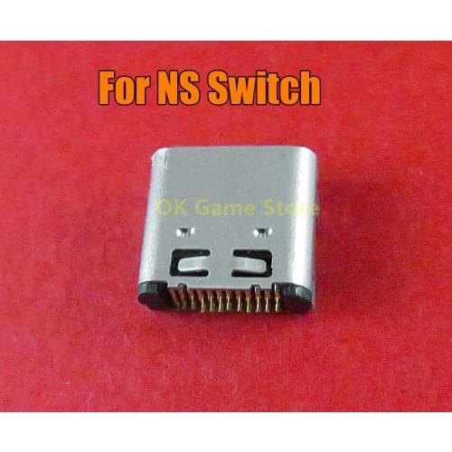 30pcs Original Type-C Charger Socket for Nintend Switch NS Console Replacement Charger Port Socket Charging Port Power Connector
