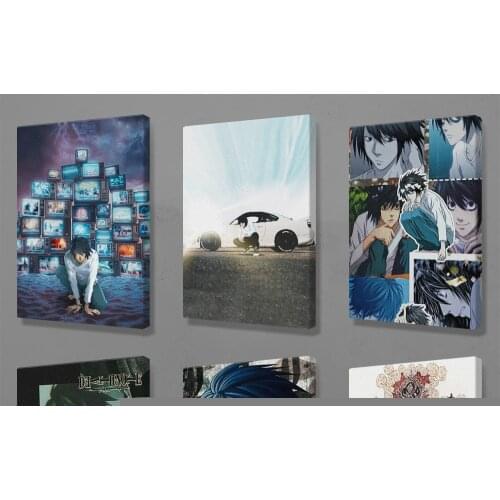 Death Note L Poster Canvas Wall Art Decoration Prints for Home Bedroom Decor Painting