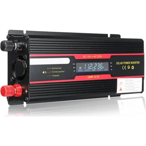 Car Inverter 12V 220V 6000W P eak solar Power inverter LCD Display DC 12/ 24V to AC 110V/220V Modified Sine Wave Converter
