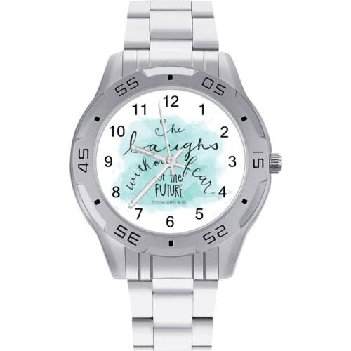 Journey Quartz Watch Design Creative Wrist Watch Steel Photo Gym Boy Wristwatch