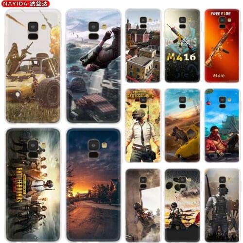 Phone Case For Samsung A8 A6 Plus 2018 2017 2016 A20S A21S A32 A30S A50S A42 A52 A72 A7 A5 Soft Bag PUBG