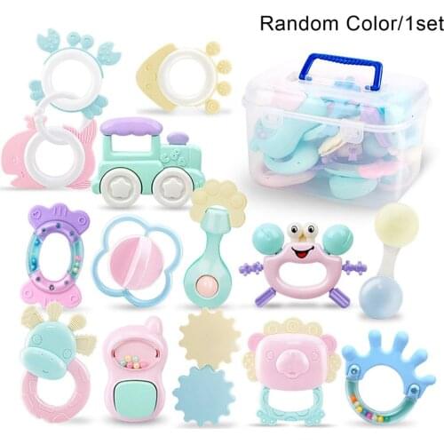 Handbell Baby Toy Puzzle Little Boys And Girls Early Education Toy Newborn Baby Teether Non-toxic Early Educational Toy Gift
