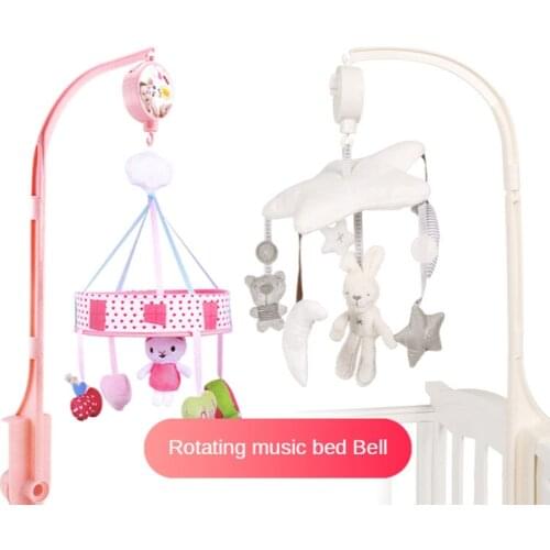 Baby toys rabbit Baby stroller toys plush soft Turn around Music car bed bell toys rattles for baby toys 0 12 months