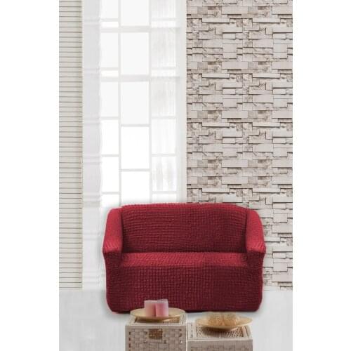 Burgundy Tek Personality Strech Cotton Seat Sofa Cover All Seasons Suitable for Use For Easy To Clean Dry Quickly Couch Furniture Living Room
