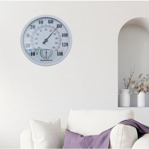 Thermometer and Hygrometer Meter Temperatures and Humidity Easily Wall Mounted Easy to Read