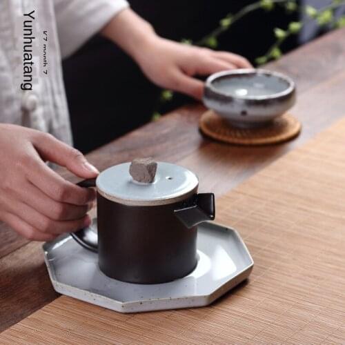 Handmade Stoneware Kung Fu Tea Set Tea Pot Pot Office Simplicity Tea Making Device Kiln Baked Small Single Teapot Tea Kettle