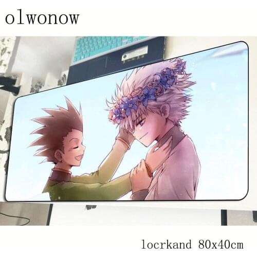 HUNTERxHUNTER mouse pad 80x40cm Christmas gifts mousepads best gaming mousepad gamer xl personalized mouse pads keyboard pc pad