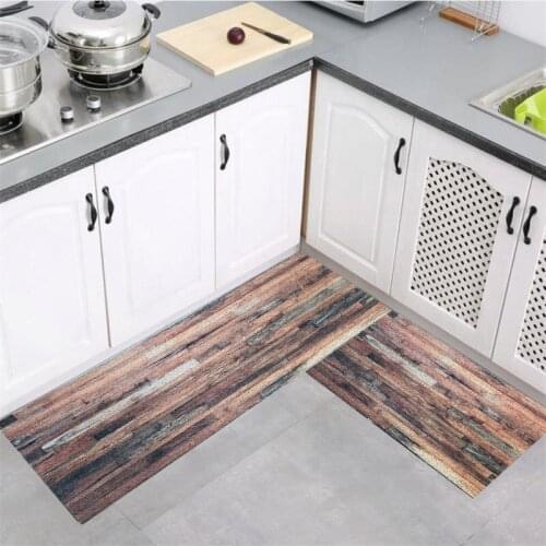 Kitchen Mat Wear-resistant Non-slip Floor Mats Carpet Long Rectangle Freely Cuttable Entrance Doormats Silk Loop PVC Kitchen Mat