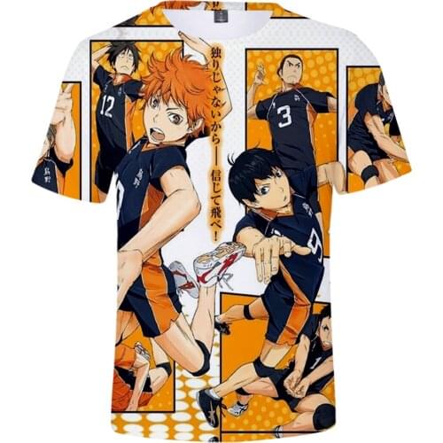 New 3D Printed Haikyuu!! T-shirt Men Women Tops Fashion Kids t shirts Casual Harajuku Boys Girls Popular Hip Hop Comic t-shirt