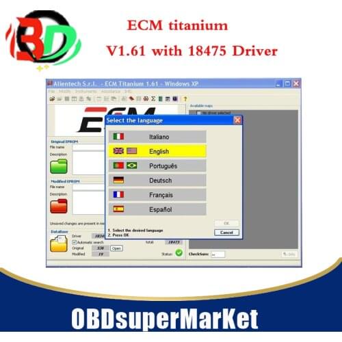 New Version ECM TITANIUM V1.61 with 18475 Driver With Fast online Shipping