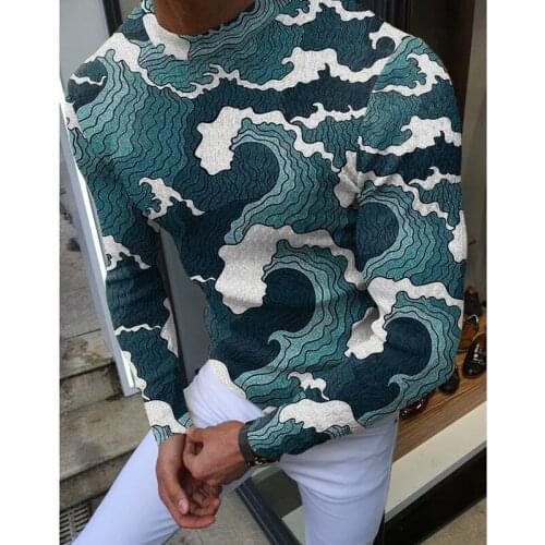 2021 fall new hot style mens wear pullover sweater slim casual trendy top men