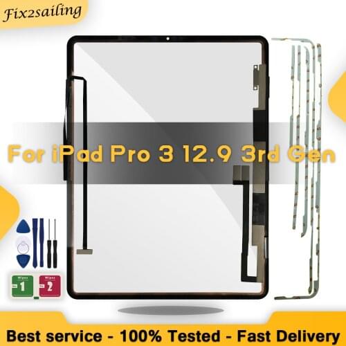 New Touch For Apple iPad Pro 12.9" (2018)/(2020) A1876 A1895 A1983 A2014/A2069 A2229 Outer Glass Panel Replacement + Adhesive
