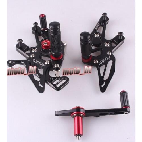 For BMW S1000RR 2015 Motorcycle CNC Aluminum Adjustable Rearset Foot Pegs Pedals Footrest Footpeg