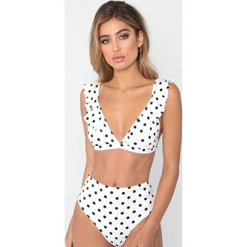 Sexy High Waist Bikini Women Swimwear Push Up Swimsuit Bathing Suit Polka Dot Bikinis Summer Beach Wear