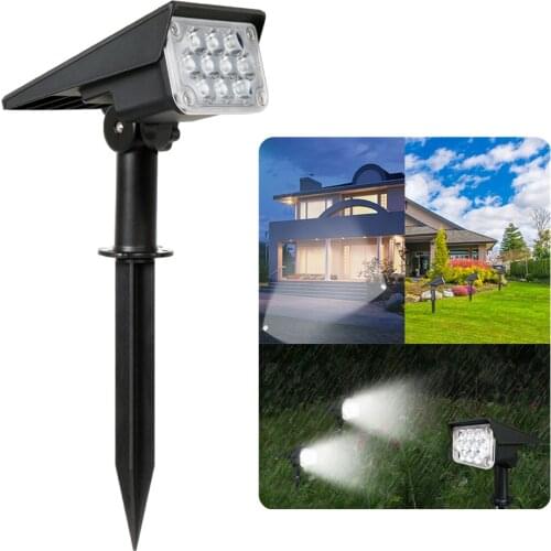 20LED Solar Spotlight Solar Garden Light IP65 Super Bright Adjustable Landscape Wall Light Outdoor Light Solar Powered Lamp