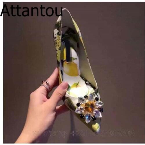 Luxury Crystal Flower Pointed Toe Daisy Stiletto Dress Shoes Women High Heel Rhinestone Designer Sexy Pumps Party Shoe