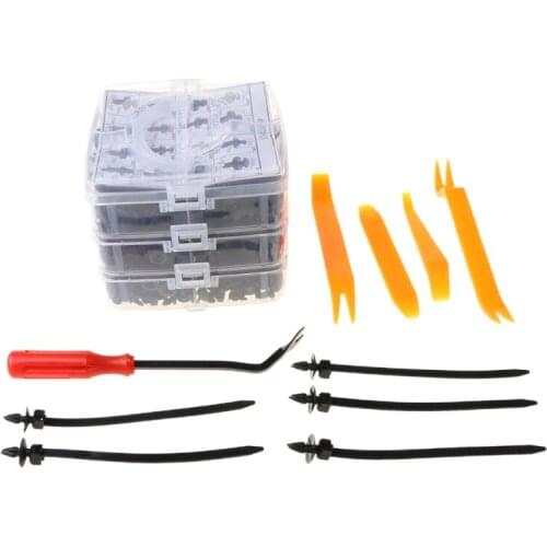 Universal 620 Pcs Fastener Clips Mixed Car Fasteners Door Trim Panel Auto Bumper Rivet Retainer Push Engine Cover with Box