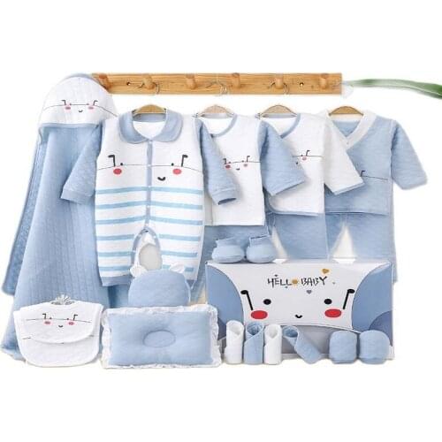 Thickened cotton baby clothes newborn gift box set newborn full moon baby supplies Daquan