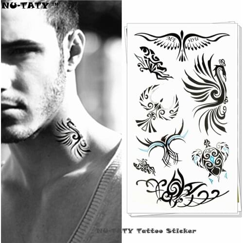 Nu-TATY Ancient Phoenix Totem Temporary Tattoo Body Art Flash Tattoo Stickers 17*10cm Waterproof Fake Tatoo Car Styling Sticker