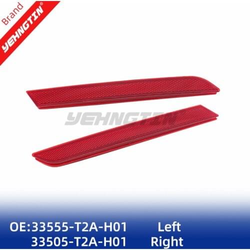 2pcs 33555-T2A-H01 33505-T2A-H01 Right and Left Reflector Rear bumper light For Accord Sedan CR 2014-2015 Garnish Fog Light Lamp
