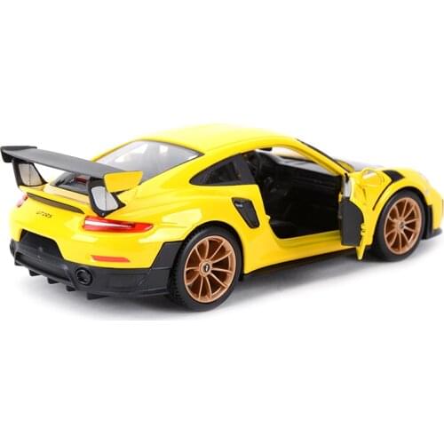 1:24 2018 911 GT2 RS Sports Car Static Die Cast Vehicles Collectible Model Car Toys