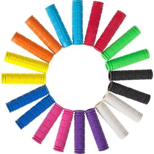 1Piar/2pcs Mountain Road Cycling Bike Bicycle MTB Handlebar Grips Smooth Soft Rubber Soft BMX Cycle Handle bar Rubber End Grip