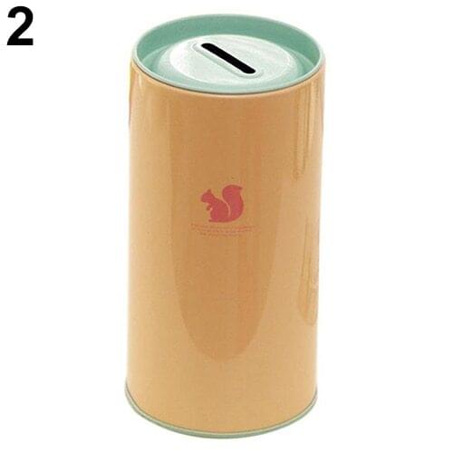 1Pcs Cute Animal Print Creative Gift Saving Bank Money Box Tin Coin Cartoon Zoo Piggy Bank Kids Room Home Decor