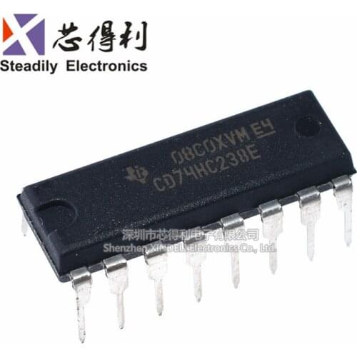 10pcs/lot Brand New & Original Cd74hc238e Dip16 3-to-8 Line Decoder Signal Separator