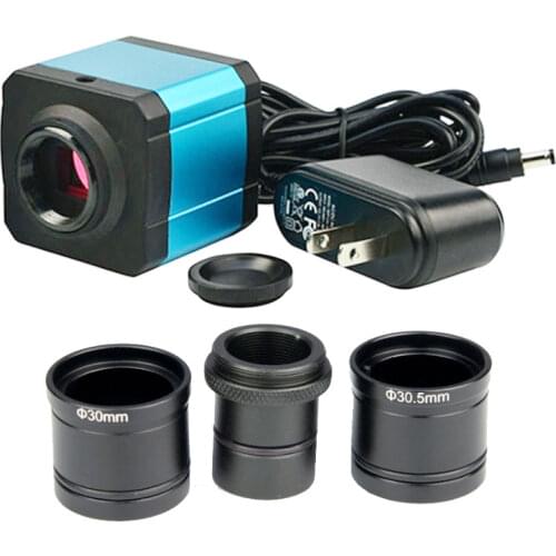 14MP HD Digital Microscope Camera Electronic Eyepiece CCD Camera Video with Adapter for Biological Stereo Microscope