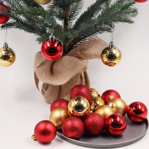 24Pcs Christmas Ball Hanging Bauble New Year Wedding Home Party Tree Holiday Decoration