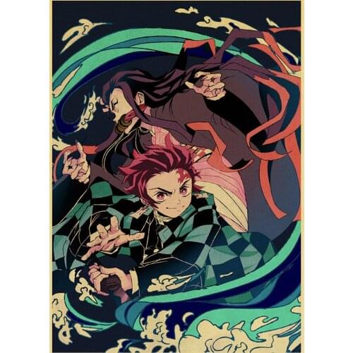 5D Diamond Painting Demon Slayer Kimetsu no Yaiba Anime Rhinestone Diamond Embroidery DIY Mosaic Art Home Decoration Gift