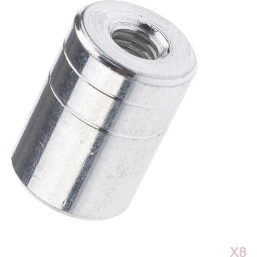 8pcs Stainless Steel Fishing Rod Pod Connector Quick Release Adapter for Bite Alarm, Banksticks, Landing Net, Keep Net