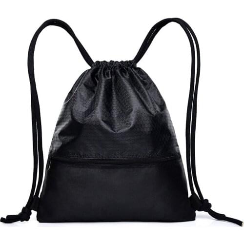 9PCS / LOT Fashion Drawstring Bags Mulitfunctional Backpack Mini String Sack Women Men Travel Package Wholesale