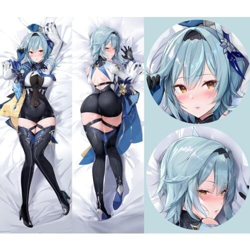 Anime Game Genshin Impact Eula Lawrence Sexy Dakimakura Hugging Body Pillow Case Cover Pillowcase Cushion Bedding Xmas Gifts