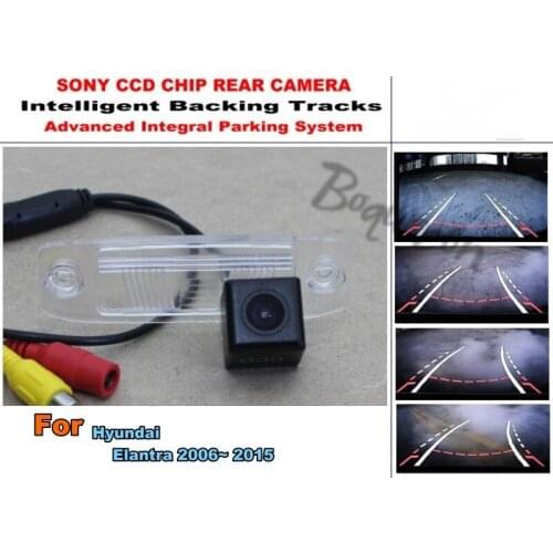 For Hyundai Elantra 2000~ 2015 Car Intelligent Parking Tracks Camera HD Back up Reverse Camera / Rear View Camera