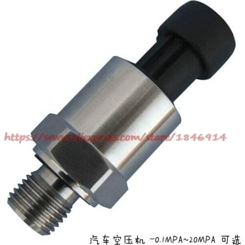 Free shipping Automobile air compressor pressure transmitter sensor 2.5MPA 4-20MA 0-10V 0-5V 0.5-4.5V